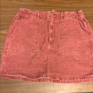Corduroy mini skirt
